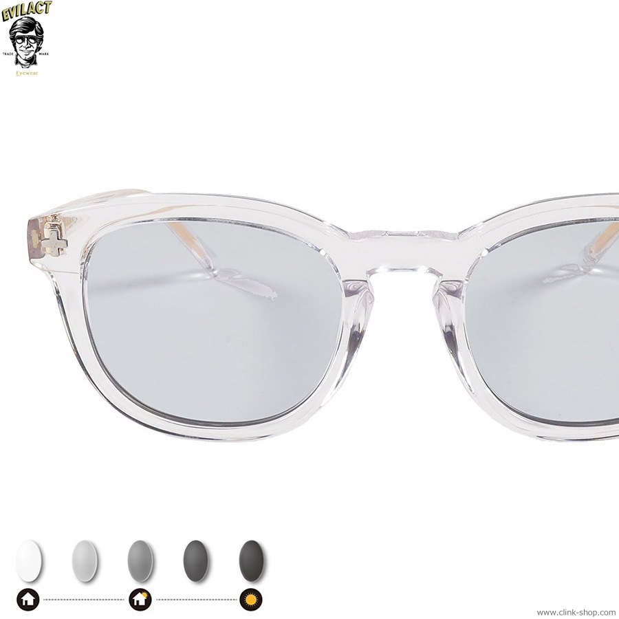 EVILACT EYEWEAR YALE II - CLEAR/COLOR PHOTOCHROMIC BLUE LENS [EAE24-02-11]