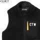 CLUCT CTW-FLEECE VEST (BLACK) #03068