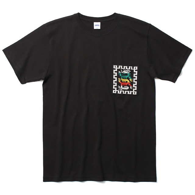 RADIALL COSMIC GIPSY - CREW NECK POKET T-SHIRT (BLACK)