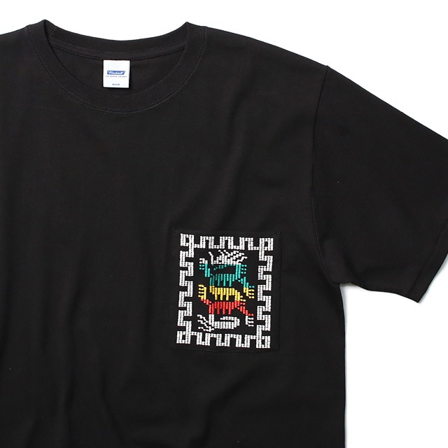 RADIALL COSMIC GIPSY - CREW NECK POKET T-SHIRT (BLACK)