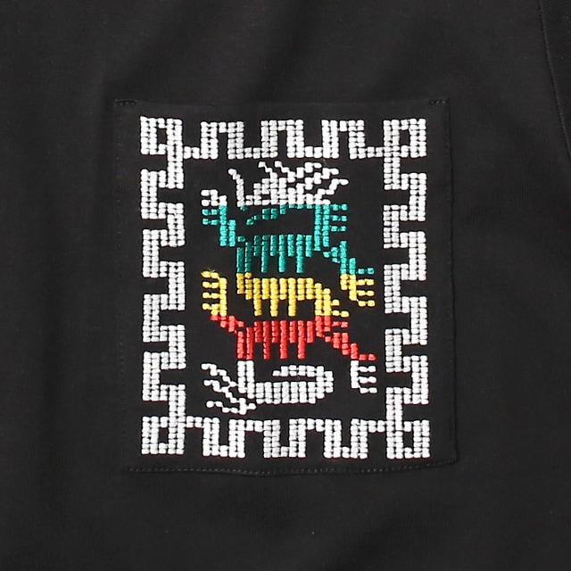 RADIALL COSMIC GIPSY - CREW NECK POKET T-SHIRT (BLACK)