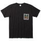 RADIALL COSMIC GIPSY - CREW NECK POKET T-SHIRT (BLACK)