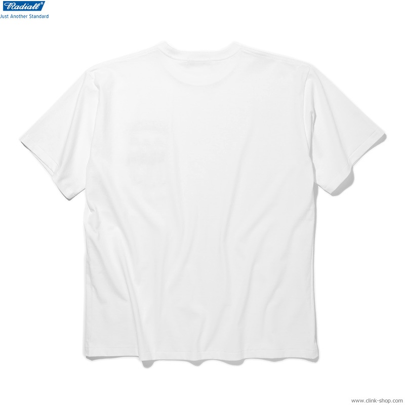 RADIALL BOULEVARD - CREW NECK POCKET T-SHIRT S/S (WHITE)