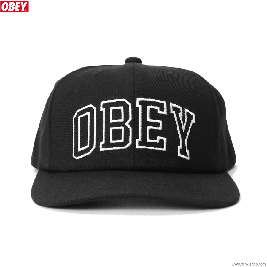 OBEY RUSH 6PANEL CLASSIC SNAPBACK CAP (BLACK)