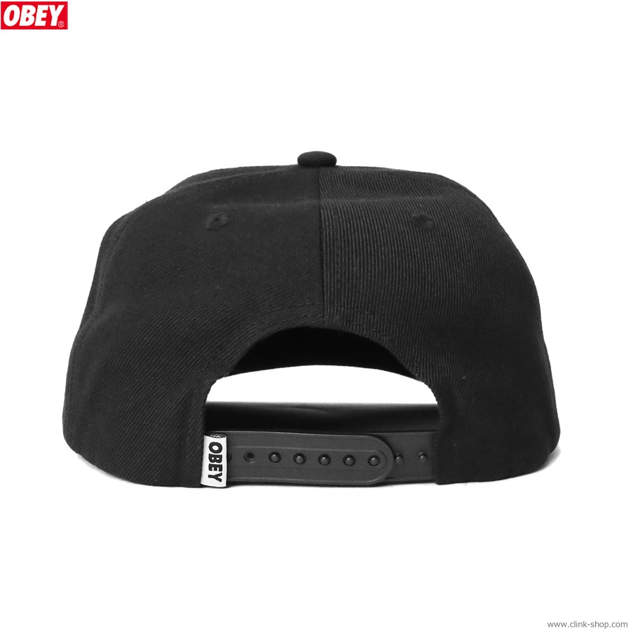 CLINK｜OBEY RUSH 6PANEL CLASSIC SNAPBACK CAP (BLACK)｜東京・吉祥寺