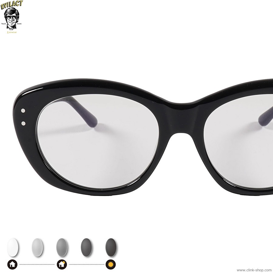 Evilact ブラックウェリントンサングラス Evilact ブラックウェリントンサングラス
