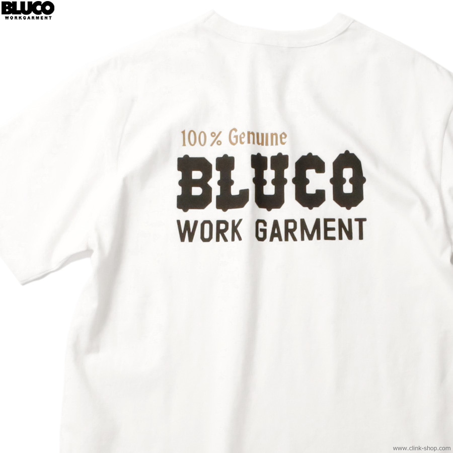 SALE 20��OFF BLUCO POCKET TEE -Bolt- (WHITE) [153-22-012]