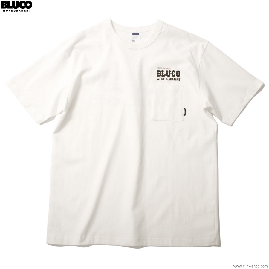 SALE 20��OFF BLUCO POCKET TEE -Bolt- (WHITE) [153-22-012]