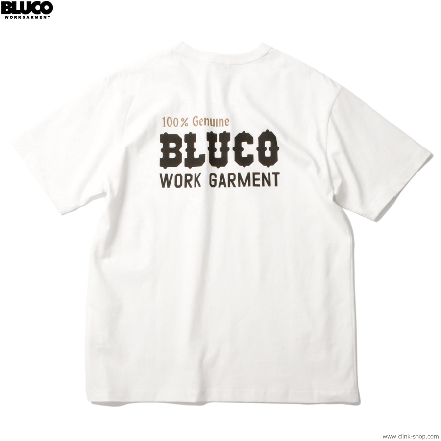 SALE 20��OFF BLUCO POCKET TEE -Bolt- (WHITE) [153-22-012]