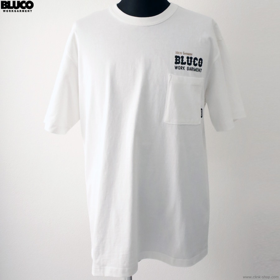 SALE 20��OFF BLUCO POCKET TEE -Bolt- (WHITE) [153-22-012]