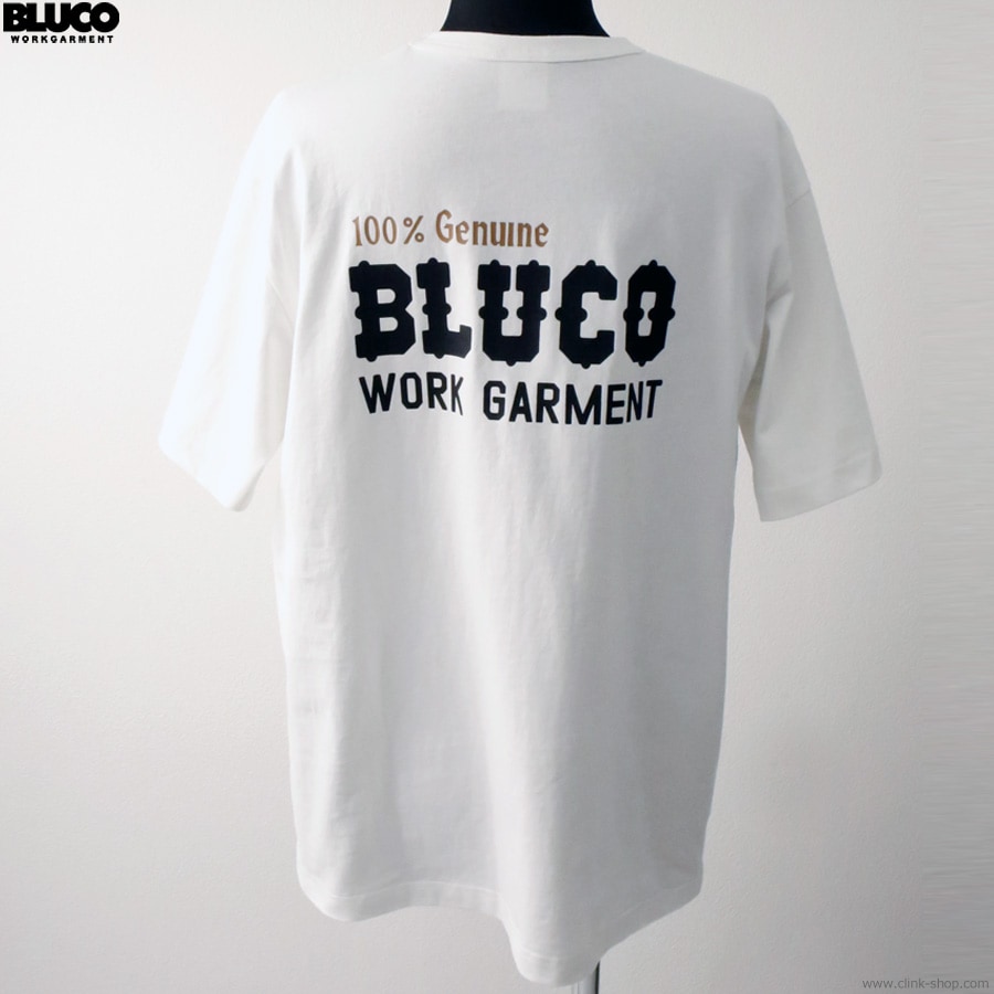 SALE 20��OFF BLUCO POCKET TEE -Bolt- (WHITE) [153-22-012]