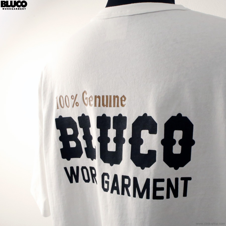SALE 20��OFF BLUCO POCKET TEE -Bolt- (WHITE) [153-22-012]