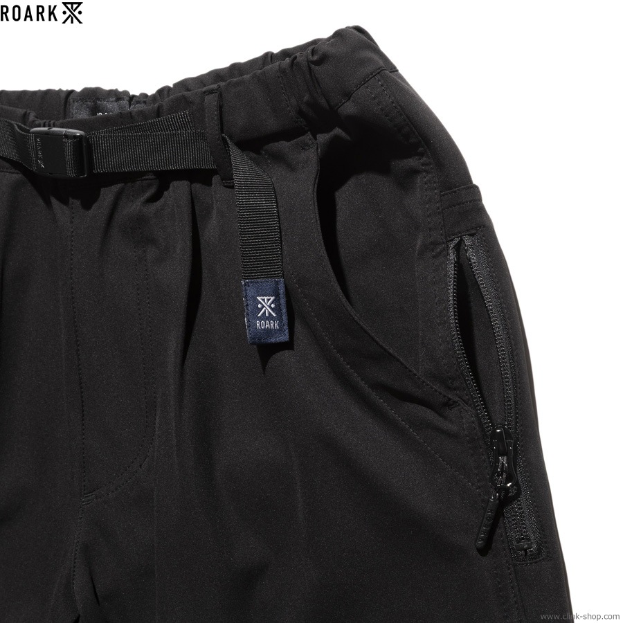 ROARK REVIVAL TRAVEL PANT ROAMFREE w/Jersey - RELAX (BLACK)