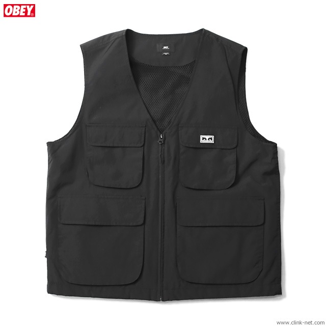CLINK｜OBEY CEREMONY TECHNICAL VEST (BLACK)｜東京・吉祥寺