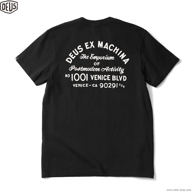 CLINK｜DEUS EX MACHINA VENICE ADDRESS TEE (BLACK)｜東京・吉祥寺