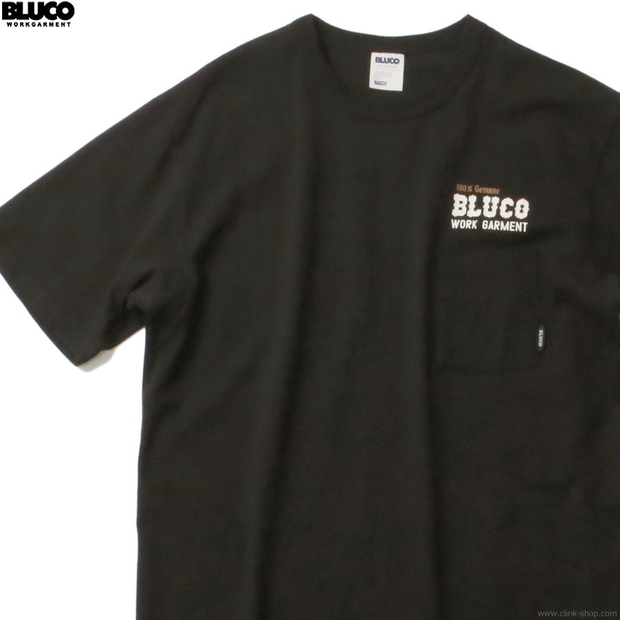 BLUCO POCKET TEE -Bolt- (BLACK) [153-22-012]