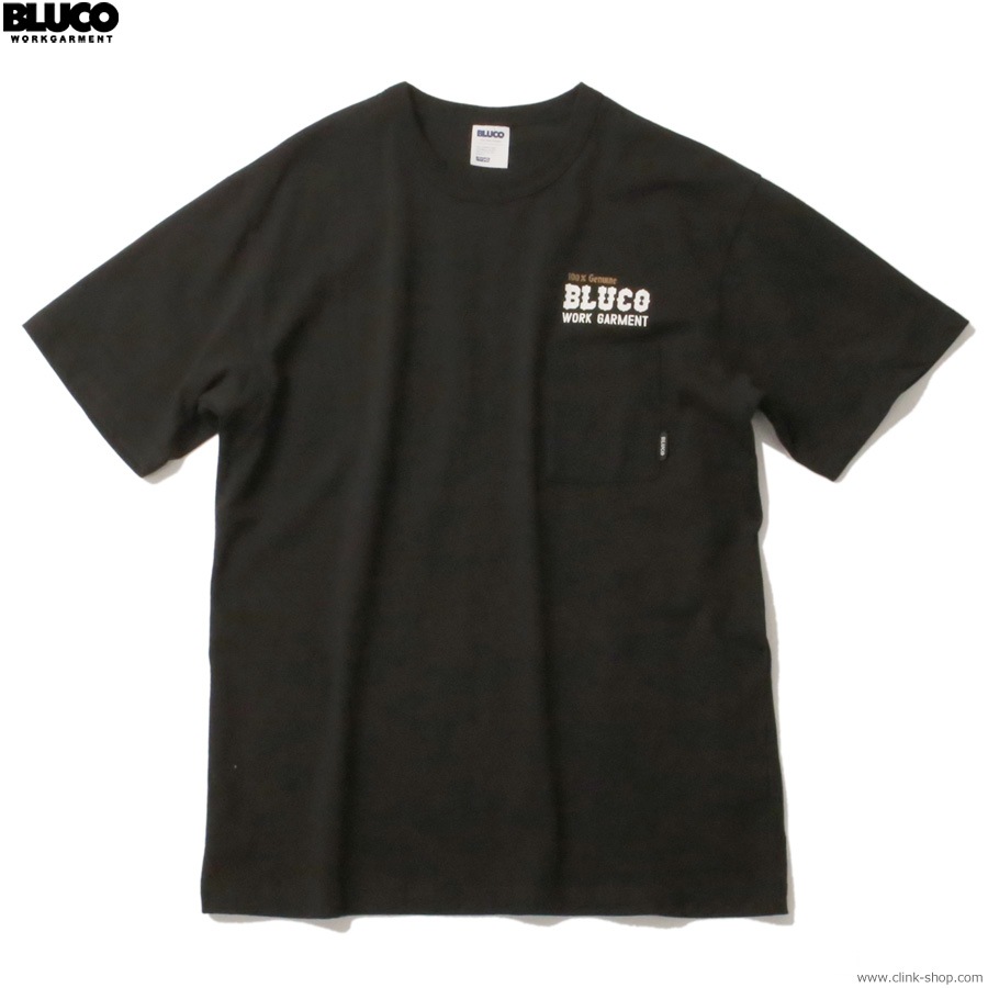 BLUCO POCKET TEE -Bolt- (BLACK) [153-22-012]