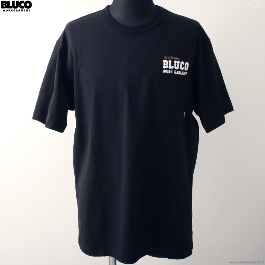 BLUCO POCKET TEE -Bolt- (BLACK) [153-22-012]