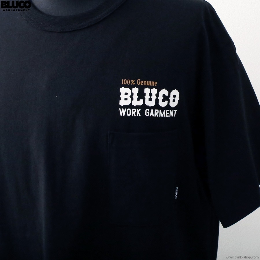 BLUCO POCKET TEE -Bolt- (BLACK) [153-22-012]