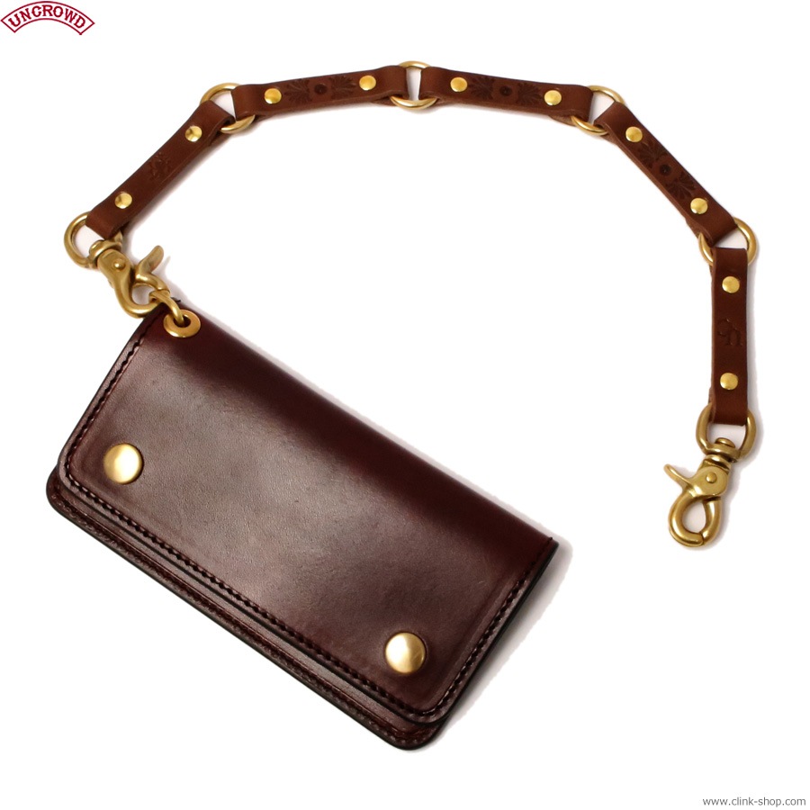 UNCROWD LEATHER WALLET CHAINS (BROWN) [255-75-005]