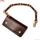 UNCROWD LEATHER WALLET CHAINS (BROWN) [255-75-005]