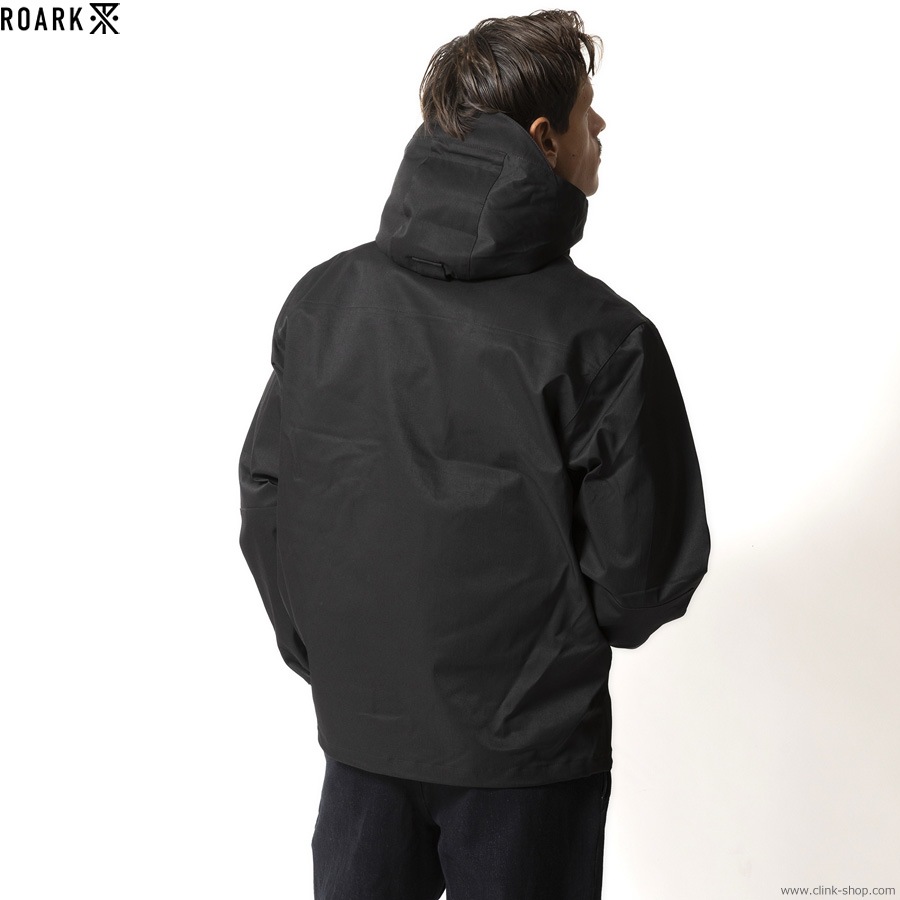 ROARK ブラック ナイロンジャケット　サイズM ROARK ブラック ナイロンジャケット サイズM