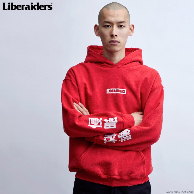 Liberaiders/パーカー/M/RED/ Liberaiders⁄パーカー⁄M⁄RED⁄ CLINK｜LIBERAIDERS LOGO PULLOVER
