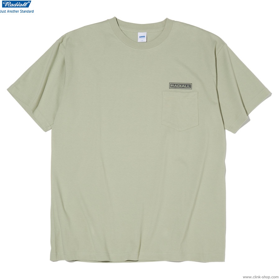 RADIALL SHAKEDOWN BOULEVARD - CREW NECK T-SHIRT S/S (SAGE GREEN) [RAD-25SS-TEE007]