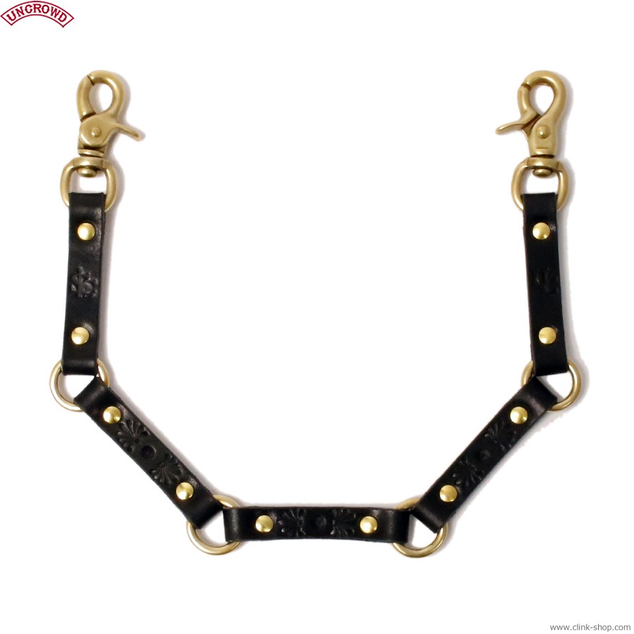 UNCROWD LEATHER WALLET CHAINS (BLACK) [255-75-005]