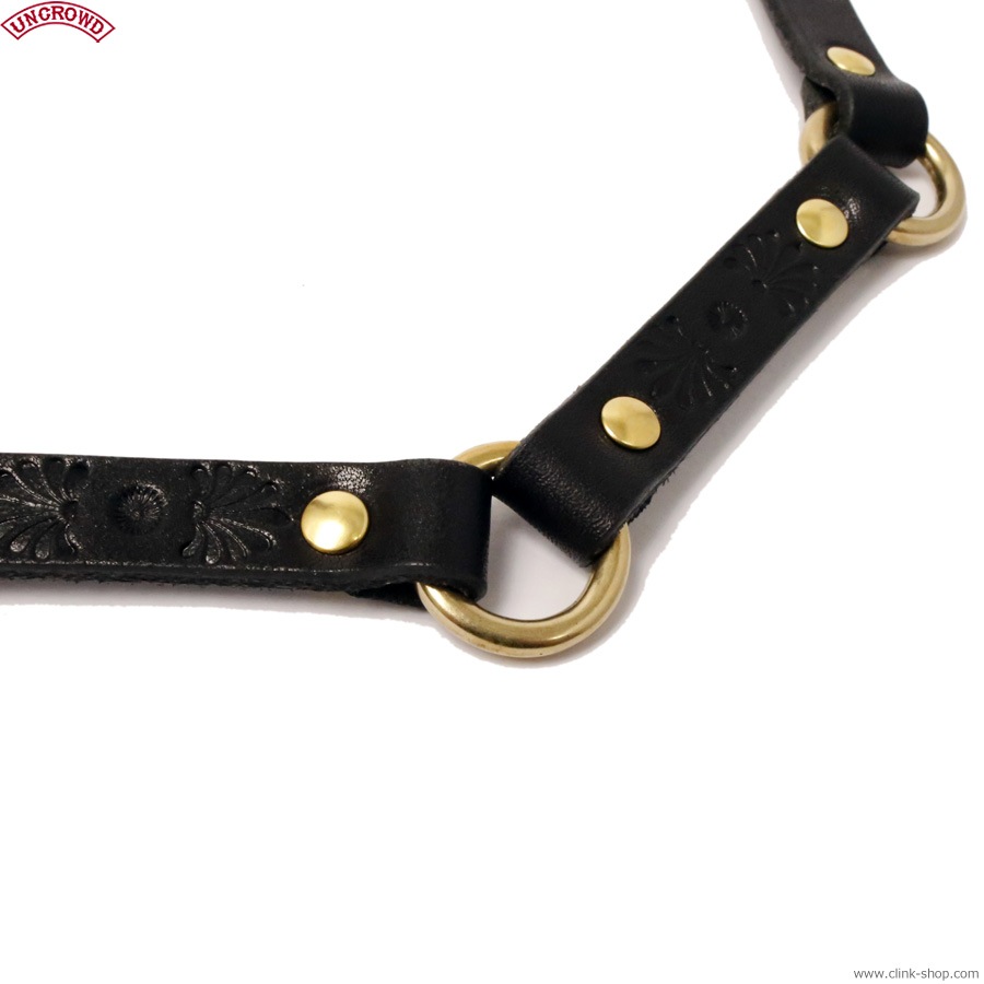 UNCROWD LEATHER WALLET CHAINS (BLACK) [255-75-005]