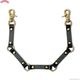UNCROWD LEATHER WALLET CHAINS (BLACK) [255-75-005]