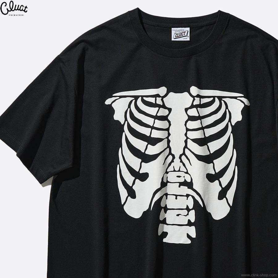 CLUCT BONE [S/S W TEE] (BLACK)