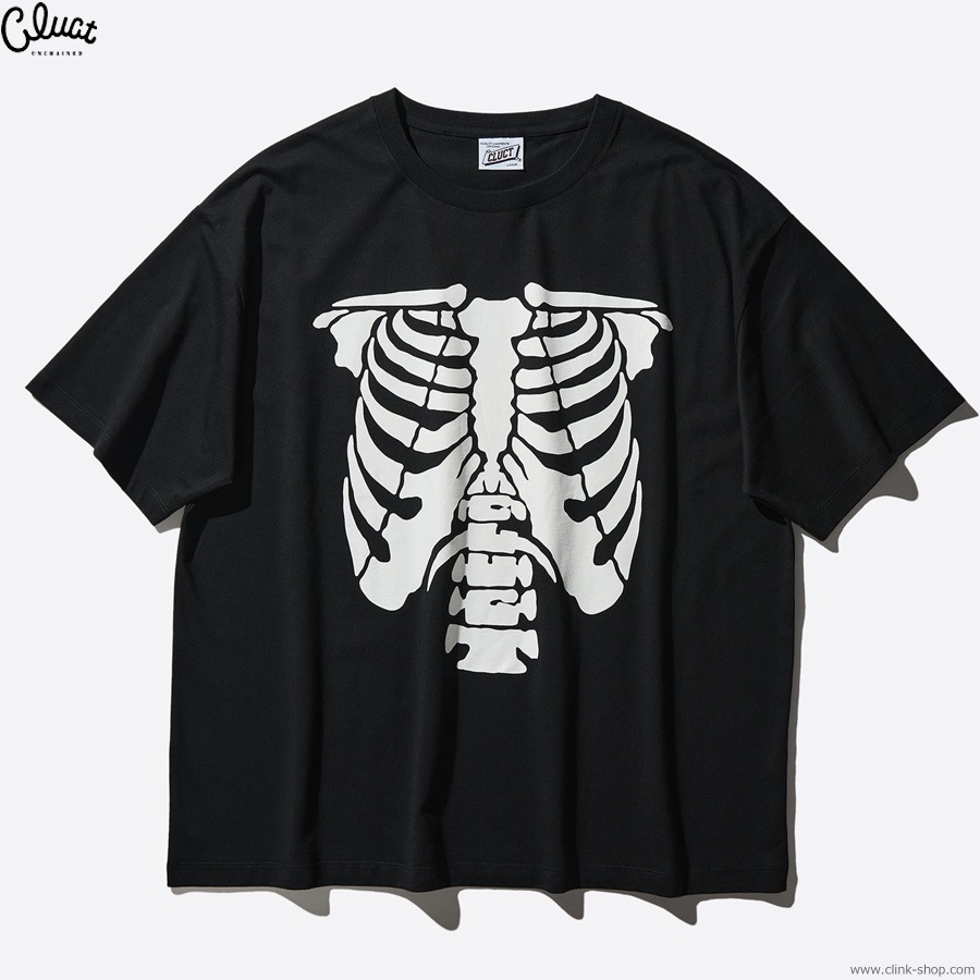 CLUCT BONE [S/S W TEE] (BLACK)