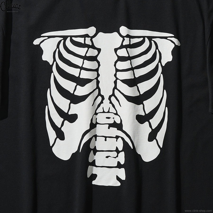 CLUCT BONE [S/S W TEE] (BLACK)