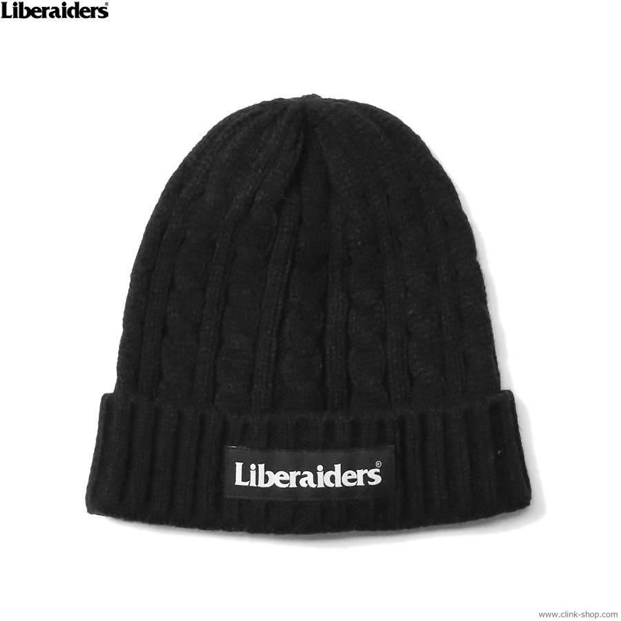 SALE 20��OFF LIBERAIDERS CABLE KNIT CAP (BLACK) #77903