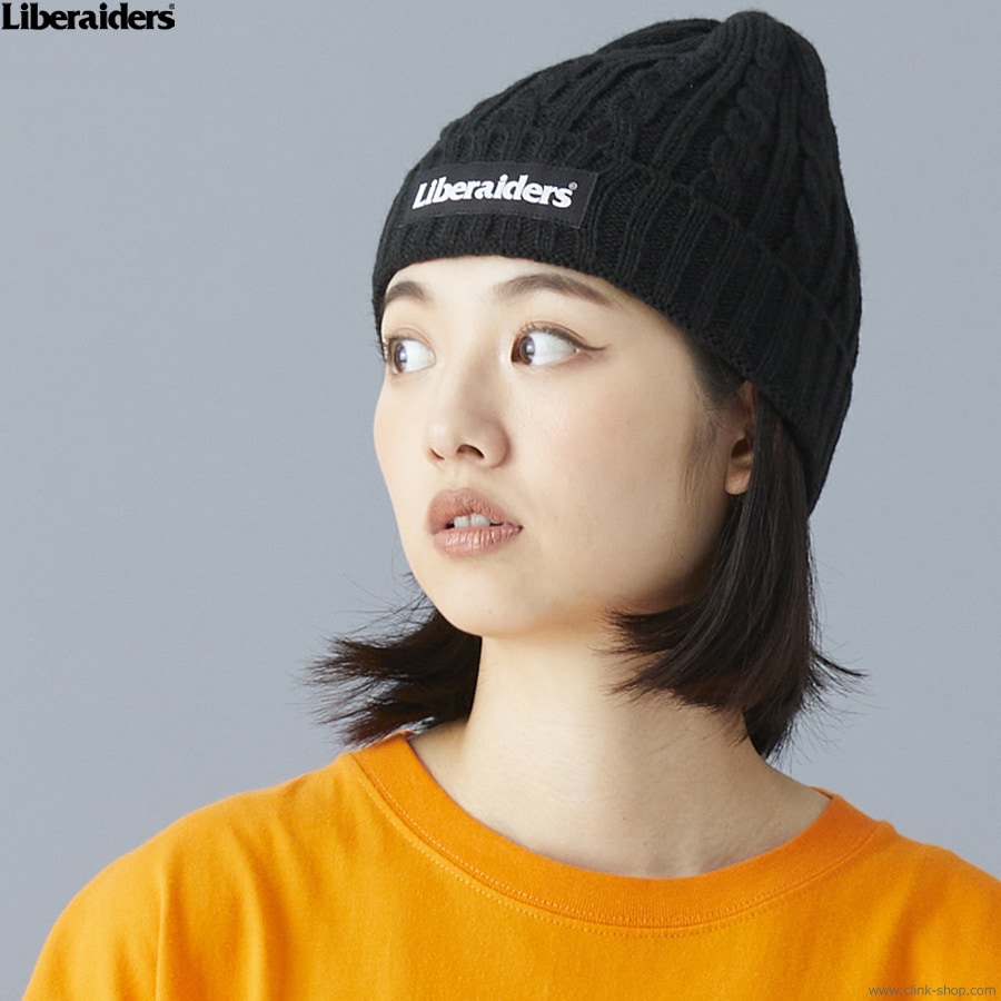 SALE 20��OFF LIBERAIDERS CABLE KNIT CAP (BLACK) #77903