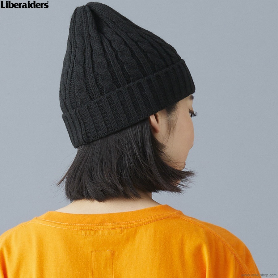 SALE 20��OFF LIBERAIDERS CABLE KNIT CAP (BLACK) #77903