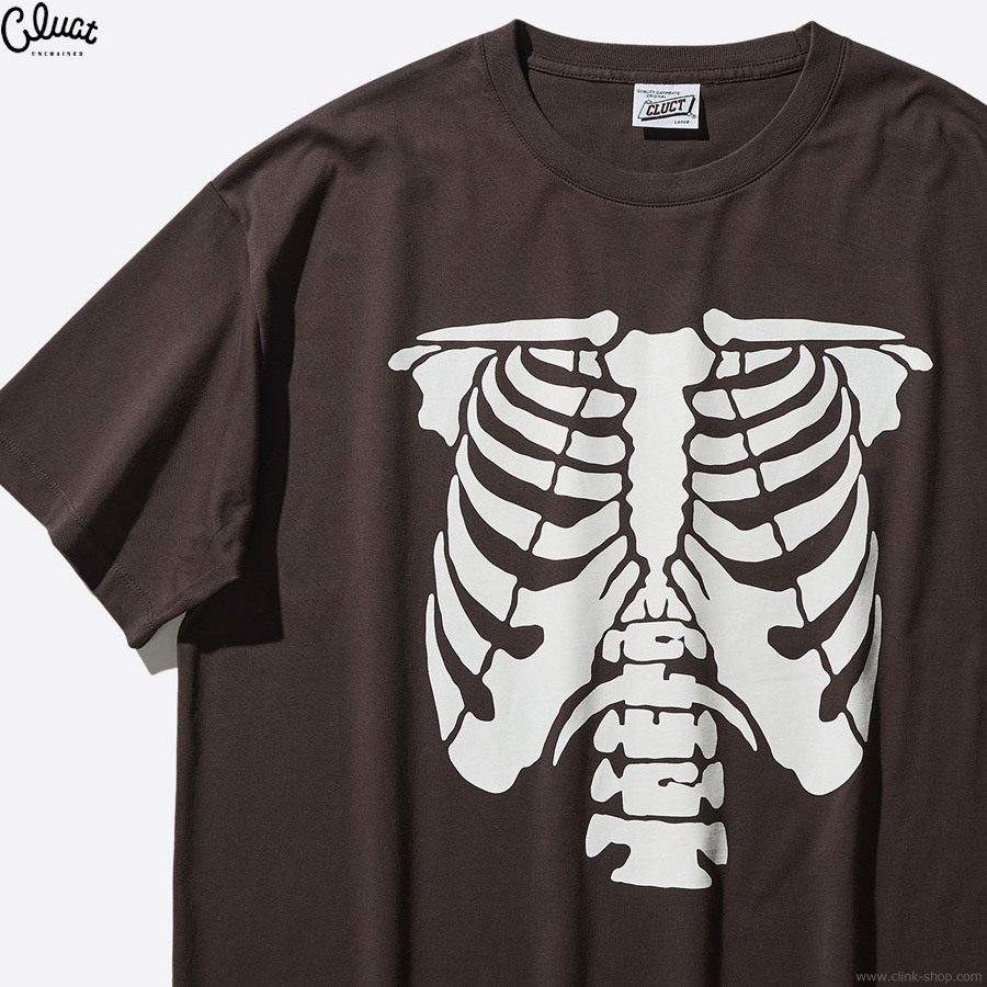 CLUCT BONE [S/S W TEE] (CHOCOLATE)