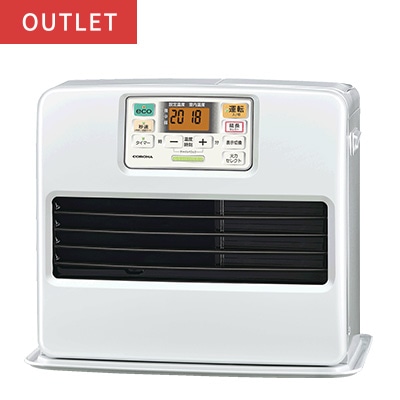 【外箱傷あり】[12畳用]石油ファンヒーター FH-ST4618BY(W)