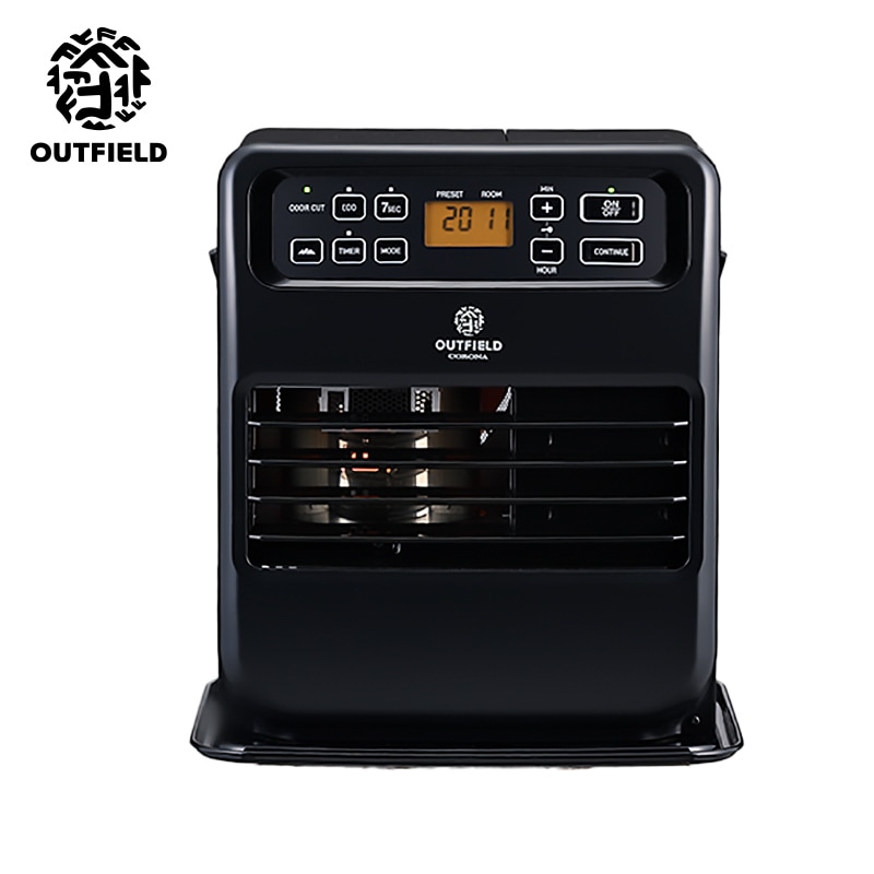 【お取引先様限定】【OUTFIELD】【NIGHT BLACK EDITION】【コロナストア限定】【3.3kWタイプ】ポータブル電源対応石油ファンヒーター（ナイトブラック）