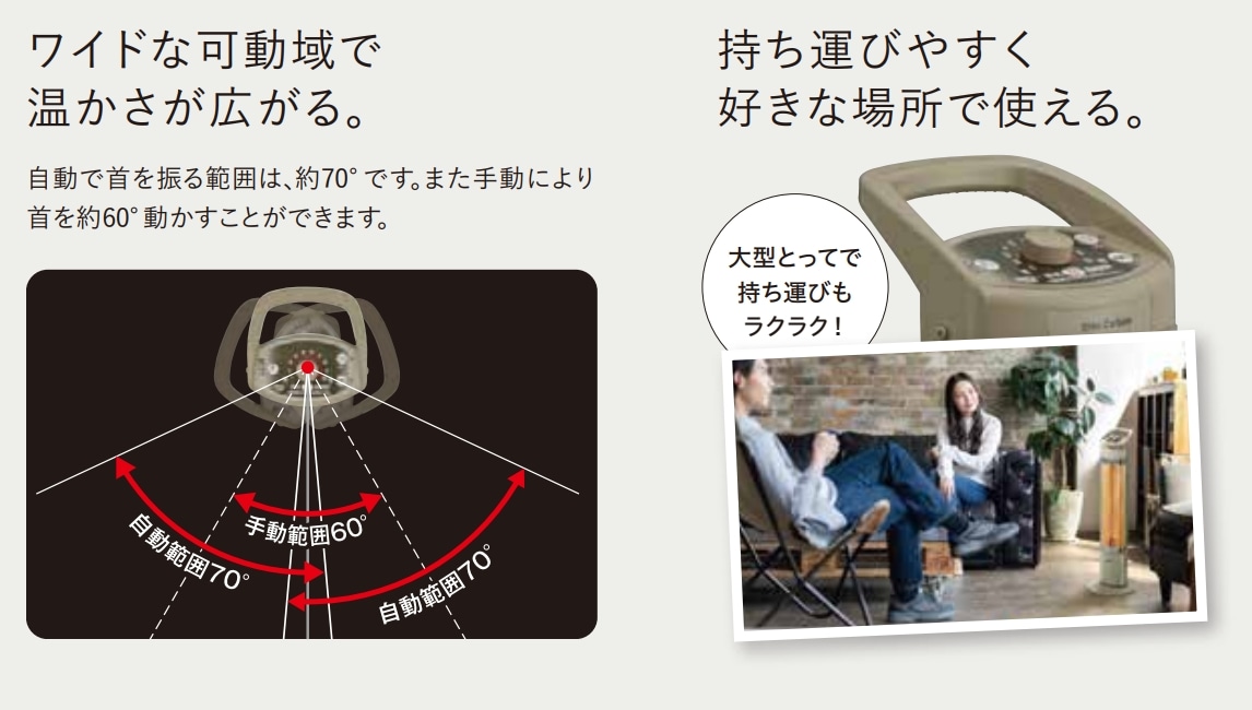 遠赤外線暖房機 スリムカーボン DH-C924(N) | OUTLET,電気暖房機