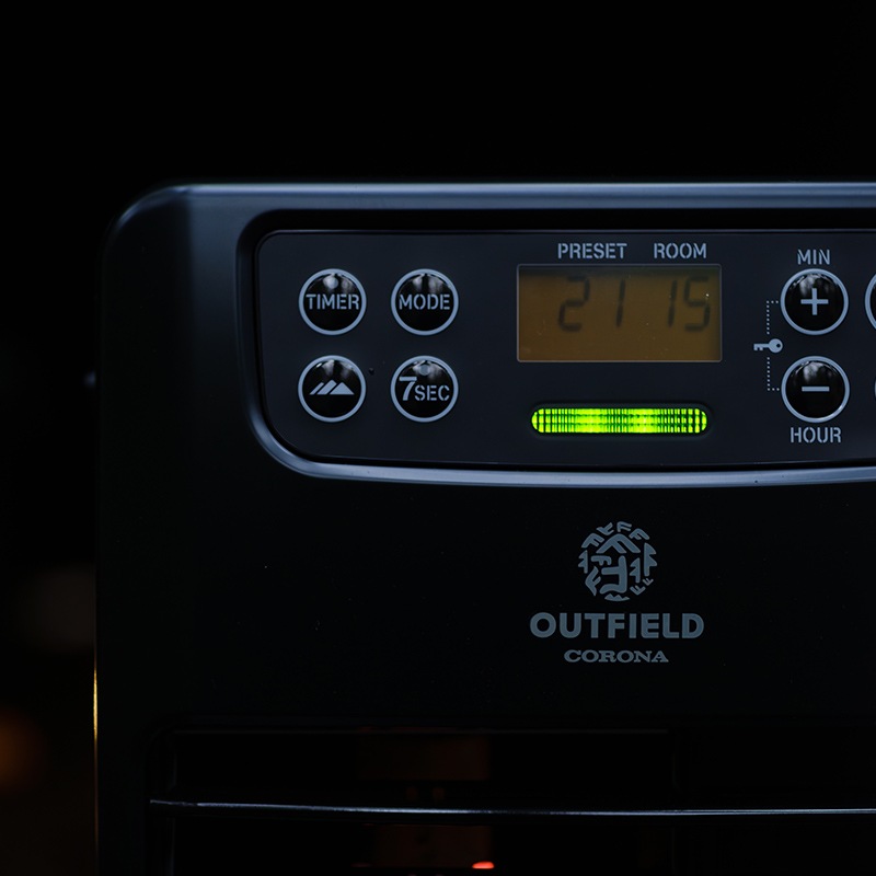 CORONA OUTFIELD 石油ファンヒーター お取引先様限定】【OUTFIELD】【NIGHT BLACK EDITION】【コロナストア