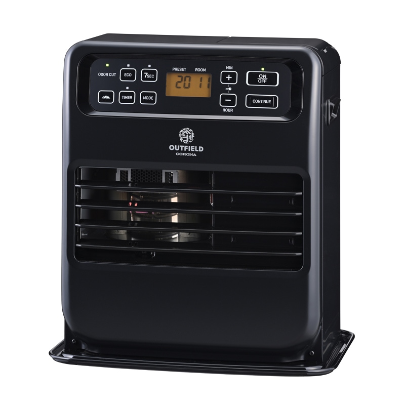 CORONA 石油ファンヒーター ブラック FSE限定Tシャツプレゼント】【OUTFIELD】【NIGHT BLACK EDITION