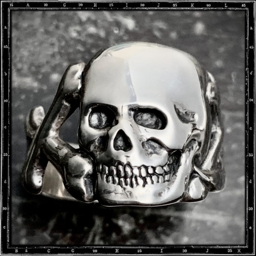 FLAT SKULL & CROSSBONES RING | クレイジーピッグ公式 FLAT SKULL & CROSSBONES RING | クレイジーピッグ公式