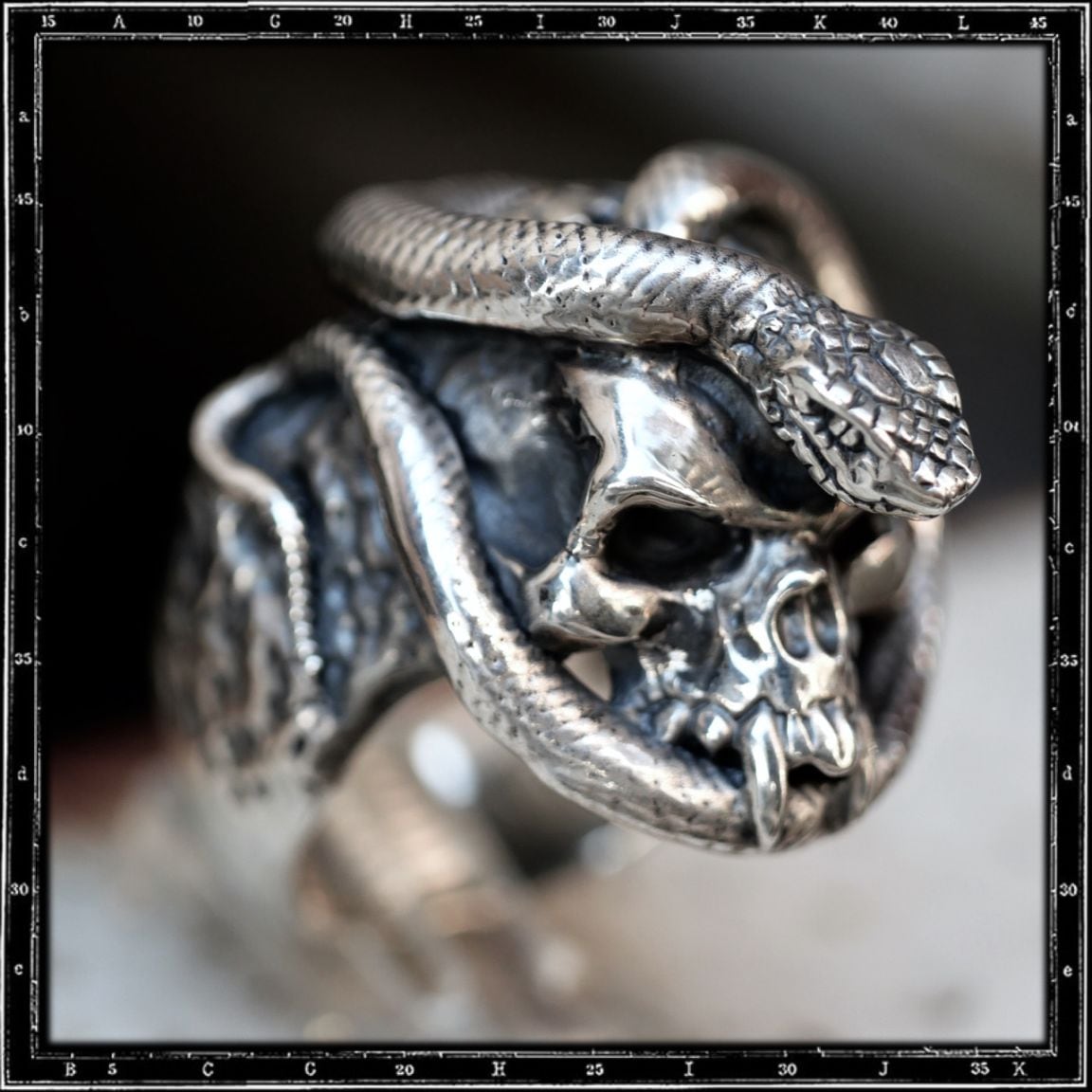SKULL & SNAKE RING