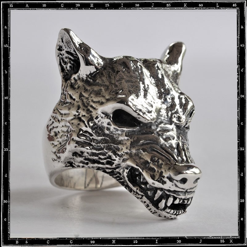 NATIVE SPIRIT JUMPING WOLF RING リング 14号 JUMPING WOLF RING/NATIVE SPIRIT（ネイティブスピリット