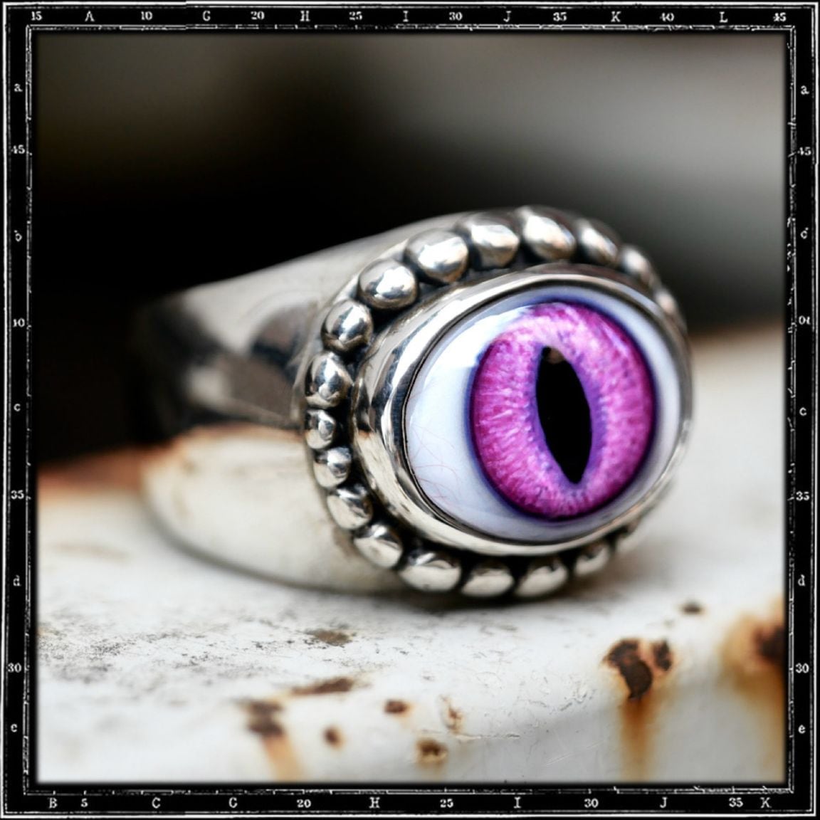 HEAVY BEADED EYE RING | クレイジーピッグ公式オンラインストア