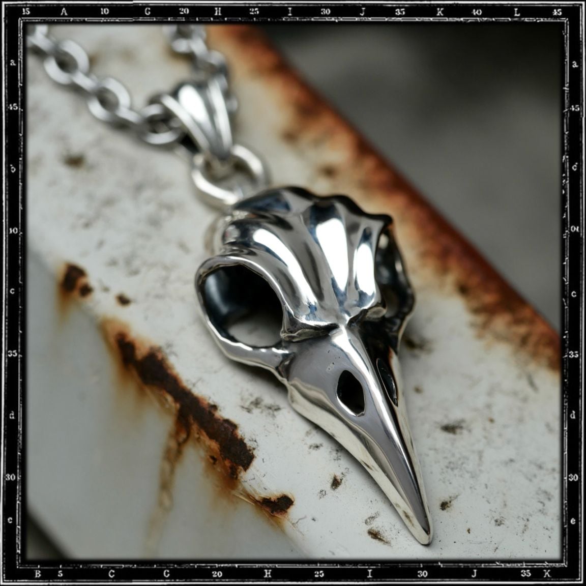 BIRD SKULL PENDANT - LARGE