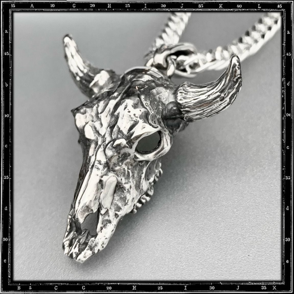 3D COW SKULL PENDANT