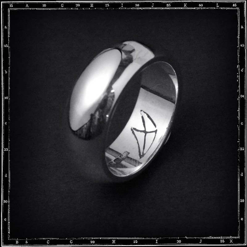 PLAIN BAND RING - HIGH D #245 (8x3mm)